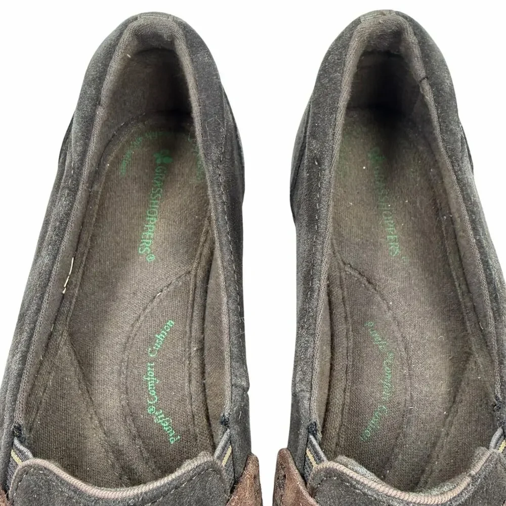 Grasshoppers Brown Suede Tassel Moccasin Loafers Comfort Flats Shoes Sz 7.5M